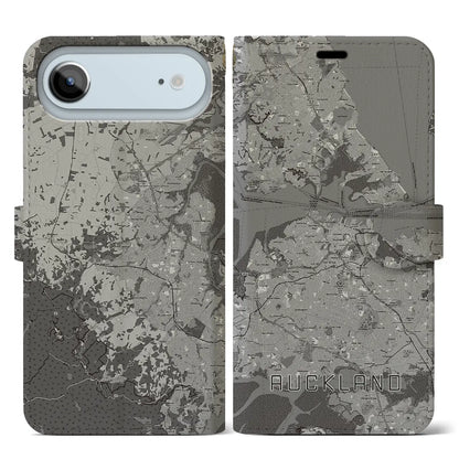 【オークランド（ニュージーランド）】地図柄iPhoneケース（手帳タイプ）