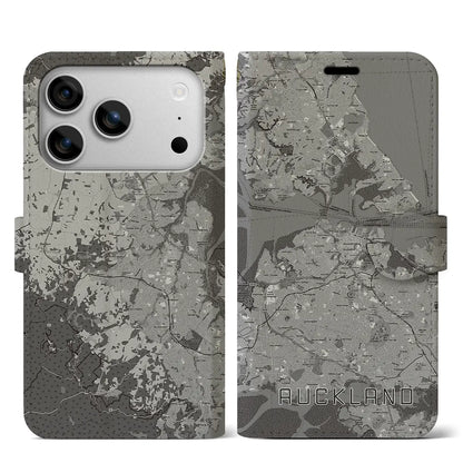 【オークランド（ニュージーランド）】地図柄iPhoneケース（手帳タイプ）