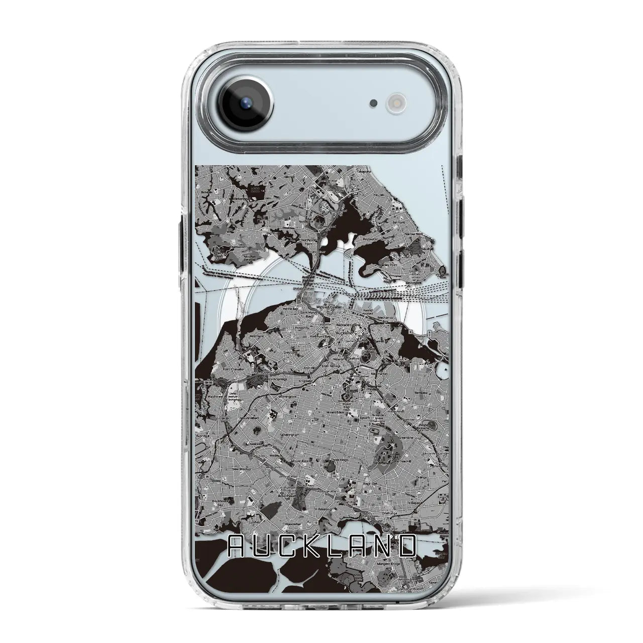 【オークランド（ニュージーランド）】地図柄iPhoneケース（MagSafeタイプ）