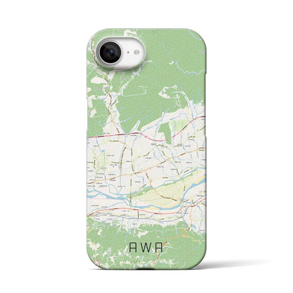 【阿波（徳島県）】地図柄iPhoneケース（バックカバータイプ）