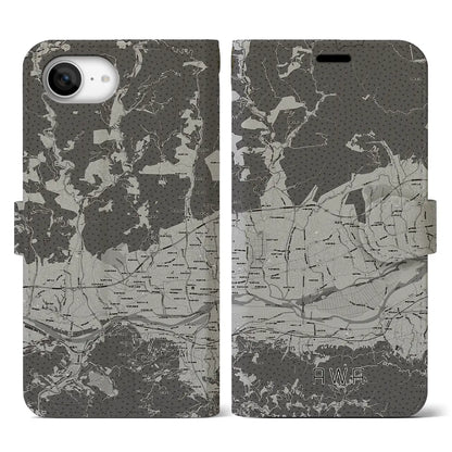 【阿波（徳島県）】地図柄iPhoneケース（手帳タイプ）