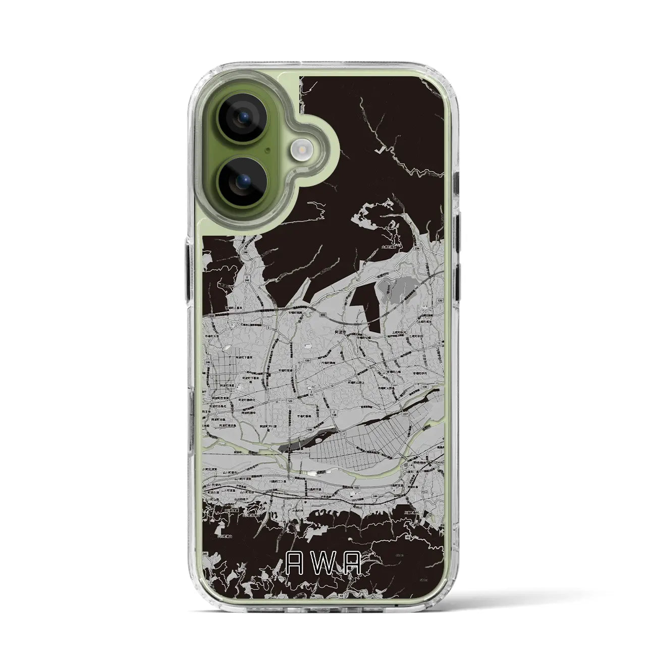 【阿波（徳島県）】地図柄iPhoneケース（MagSafeタイプ）