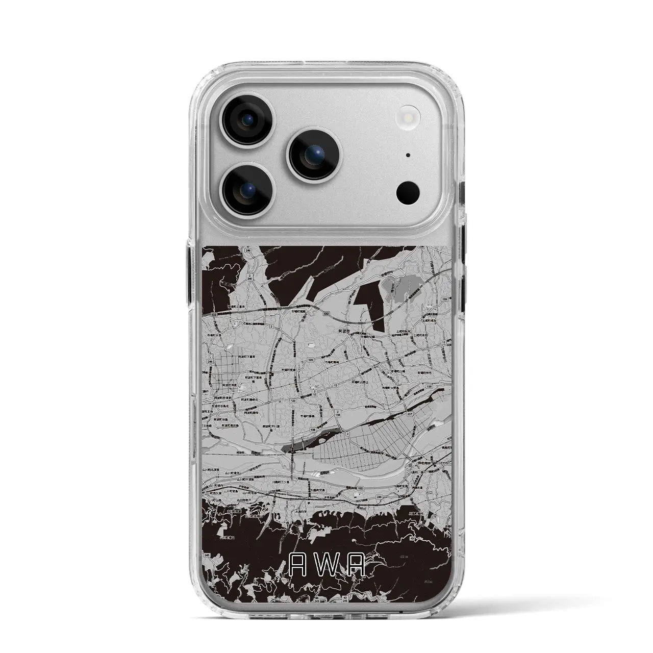 【阿波（徳島県）】地図柄iPhoneケース（MagSafeタイプ）