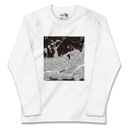 【阿波（徳島県）】地図柄ロングスリーブTシャツ