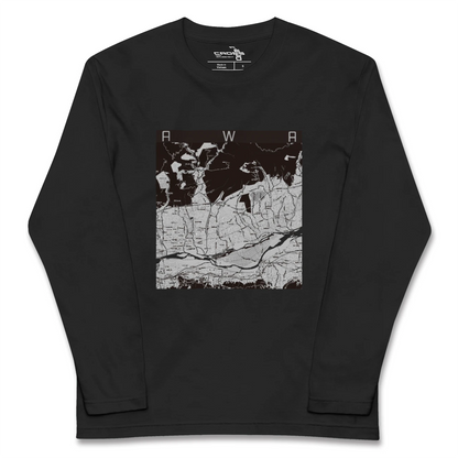 【阿波（徳島県）】地図柄ロングスリーブTシャツ