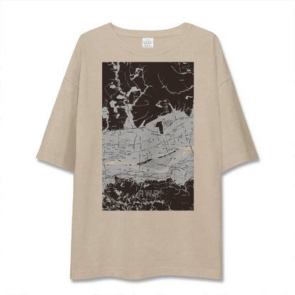 【阿波（徳島県）】地図柄ビッグシルエットTシャツ