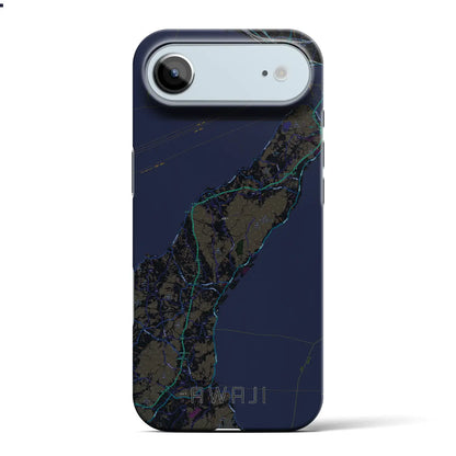 【淡路（兵庫県）】地図柄iPhoneケース（バックカバータイプ）