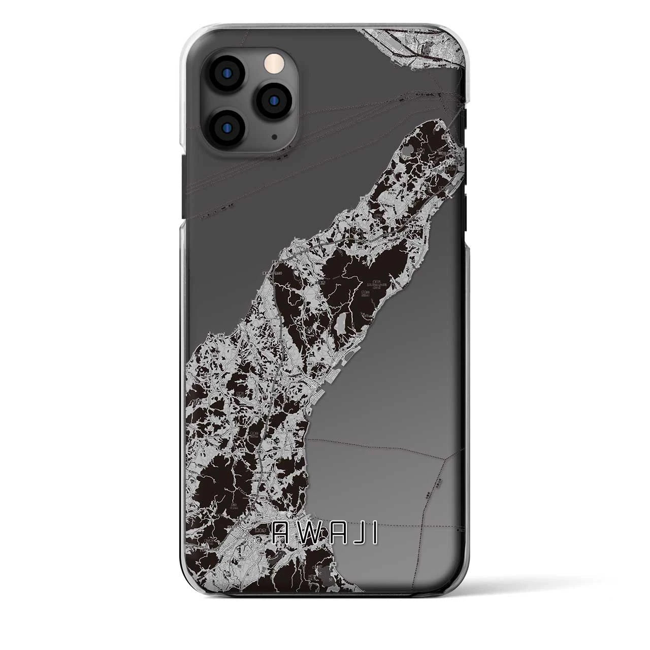 【淡路（兵庫県）】地図柄iPhoneケース（クリアタイプ）