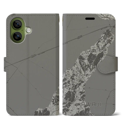 【淡路（兵庫県）】地図柄iPhoneケース（手帳タイプ）