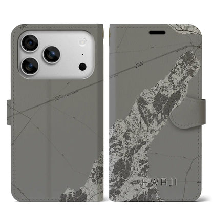 【淡路（兵庫県）】地図柄iPhoneケース（手帳タイプ）