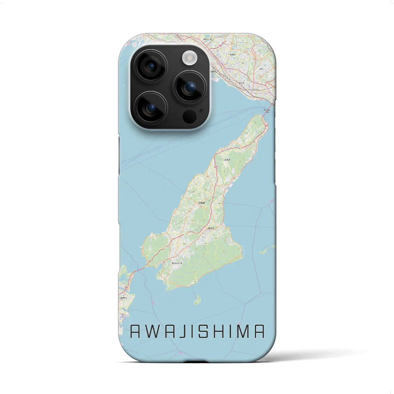 【淡路島2（兵庫県）】地図柄iPhoneケース（バックカバータイプ）