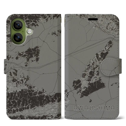 【淡路島2（兵庫県）】地図柄iPhoneケース（手帳タイプ）