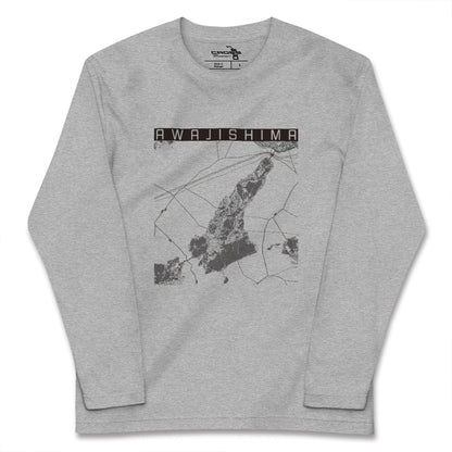 【淡路島2（兵庫県）】地図柄ロングスリーブTシャツ