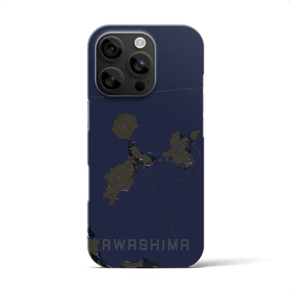 【粟島（香川県）】地図柄iPhoneケース（バックカバータイプ）