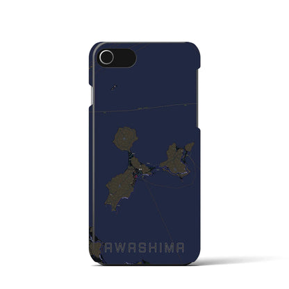 【粟島（香川県）】地図柄iPhoneケース（バックカバータイプ）