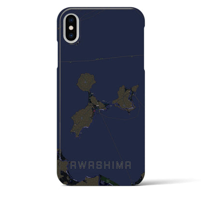 【粟島（香川県）】地図柄iPhoneケース（バックカバータイプ）