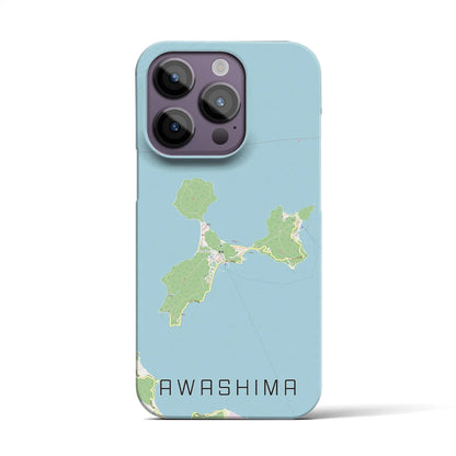 【粟島（香川県）】地図柄iPhoneケース（バックカバータイプ）