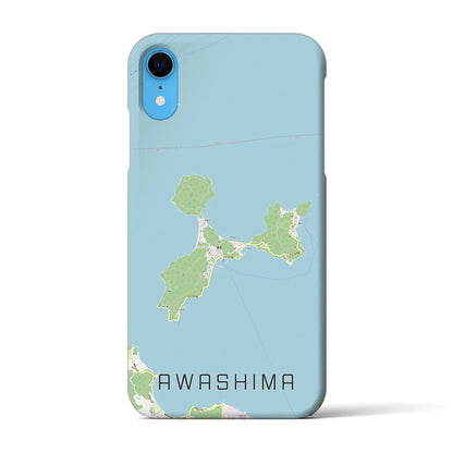 【粟島（香川県）】地図柄iPhoneケース（バックカバータイプ）