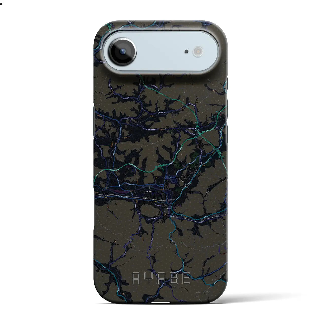 【綾部（京都府）】地図柄iPhoneケース（バックカバータイプ）