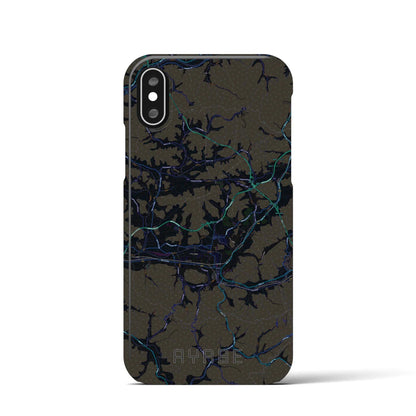 【綾部（京都府）】地図柄iPhoneケース（バックカバータイプ）