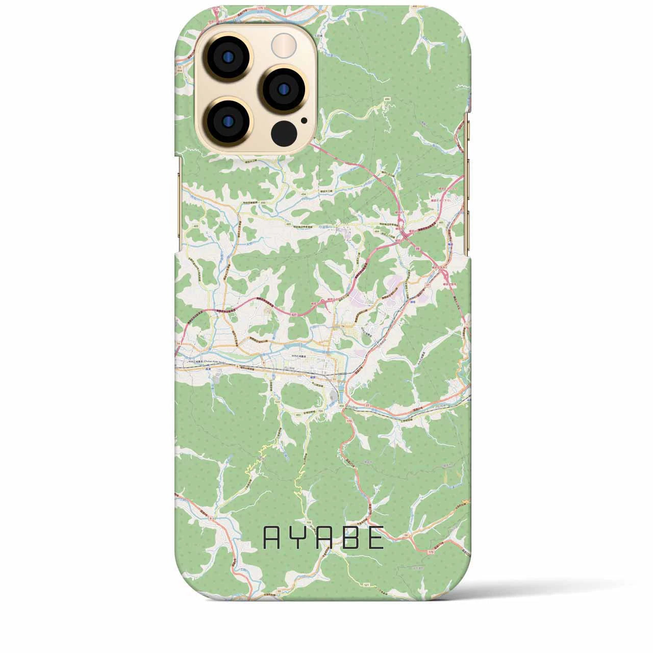 【綾部（京都府）】地図柄iPhoneケース（バックカバータイプ）