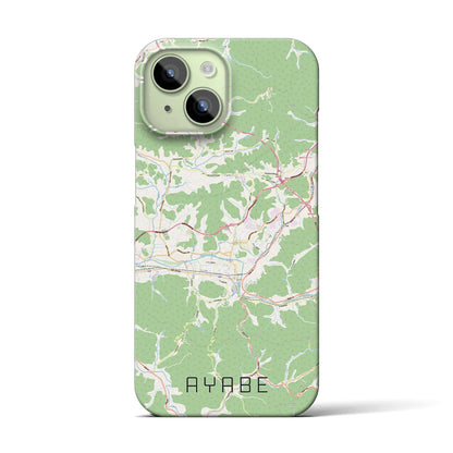 【綾部（京都府）】地図柄iPhoneケース（バックカバータイプ）