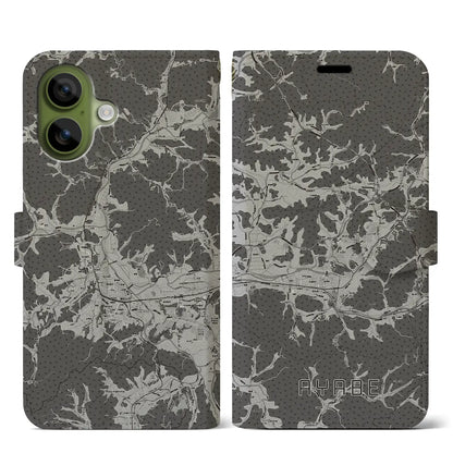 【綾部（京都府）】地図柄iPhoneケース（手帳タイプ）