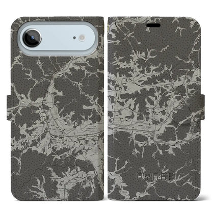 【綾部（京都府）】地図柄iPhoneケース（手帳タイプ）