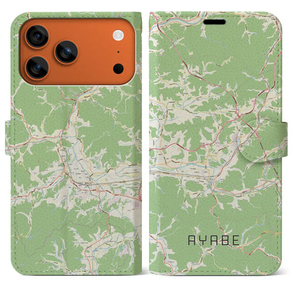 【綾部（京都府）】地図柄iPhoneケース（手帳タイプ）