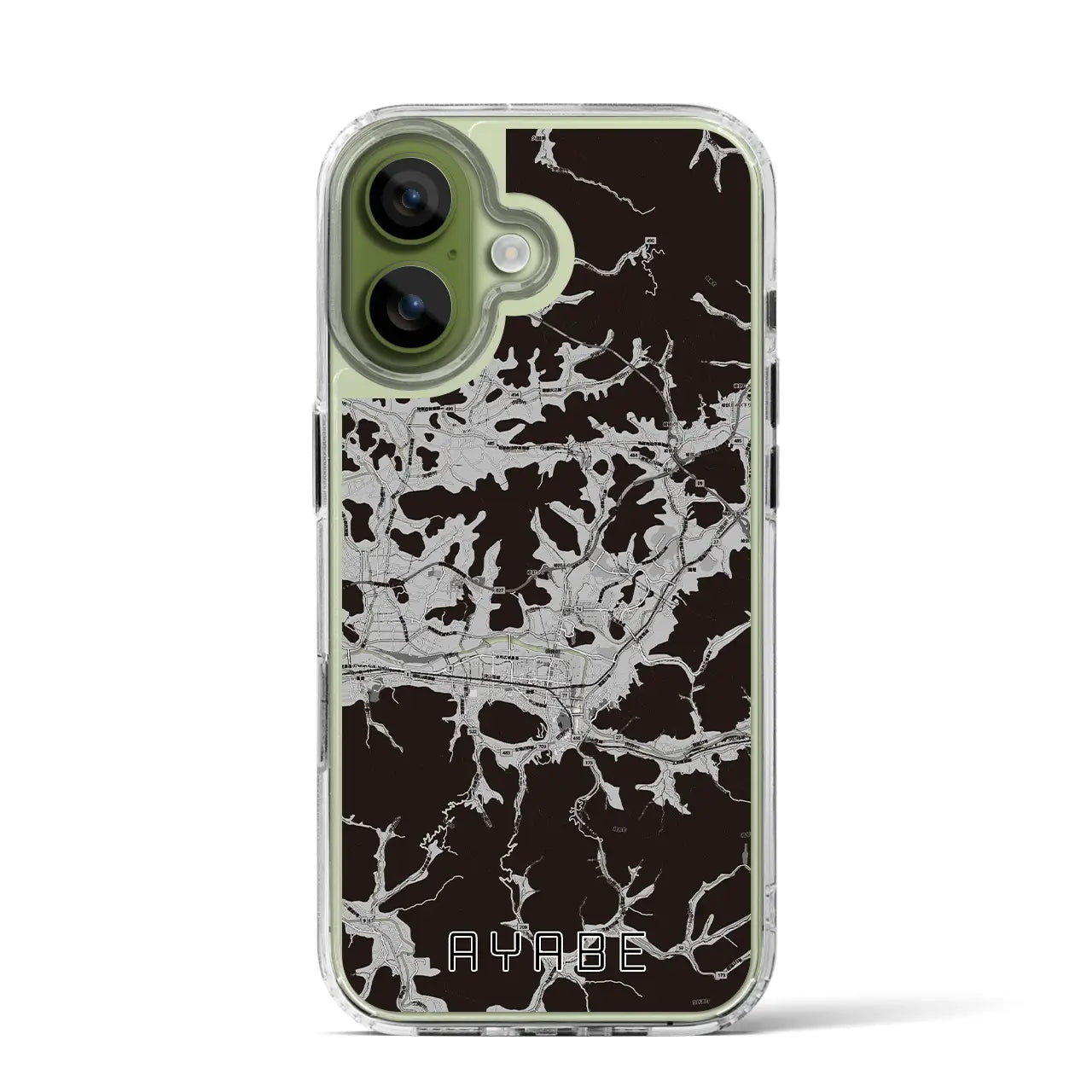 【綾部（京都府）】地図柄iPhoneケース（MagSafeタイプ）