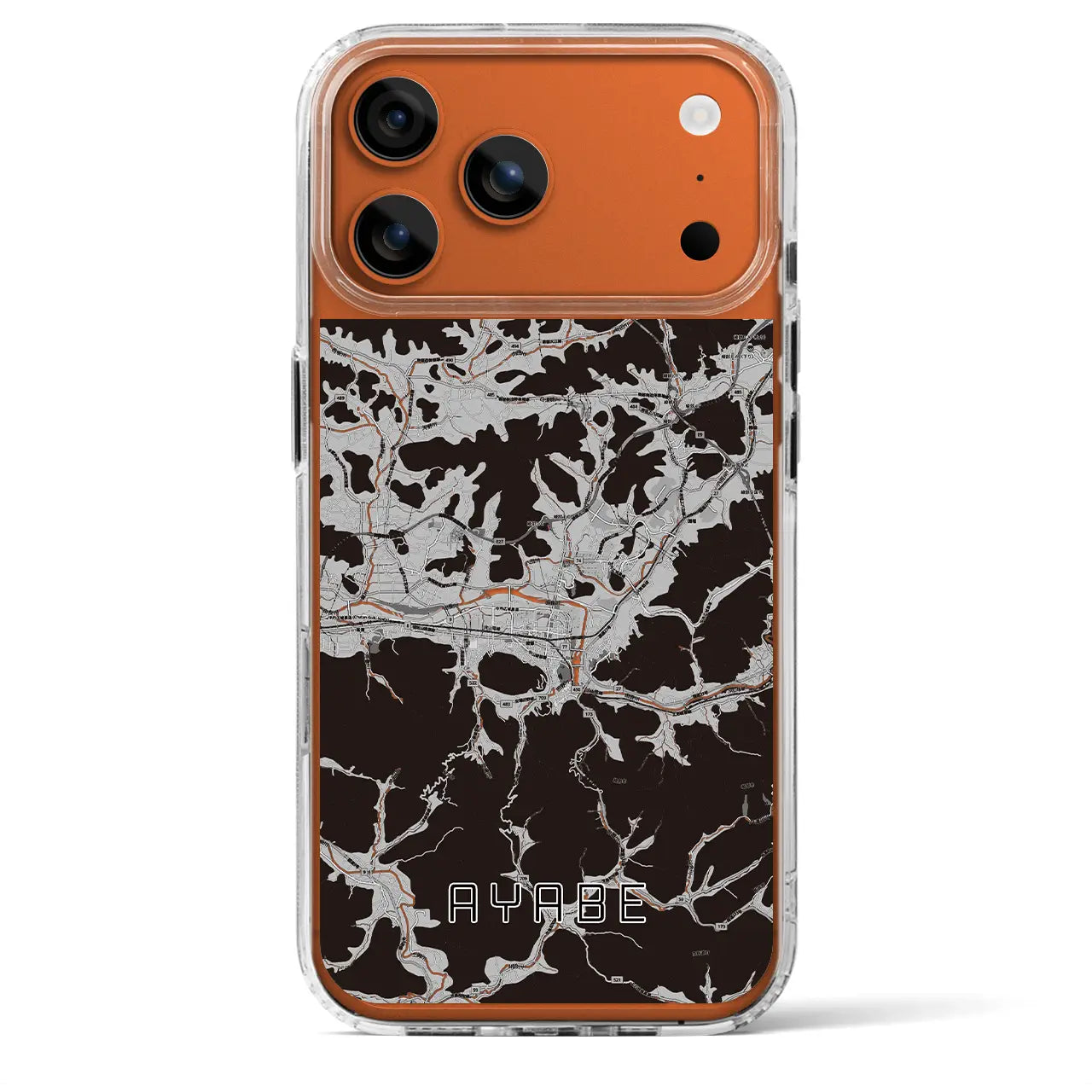 【綾部（京都府）】地図柄iPhoneケース（MagSafeタイプ）