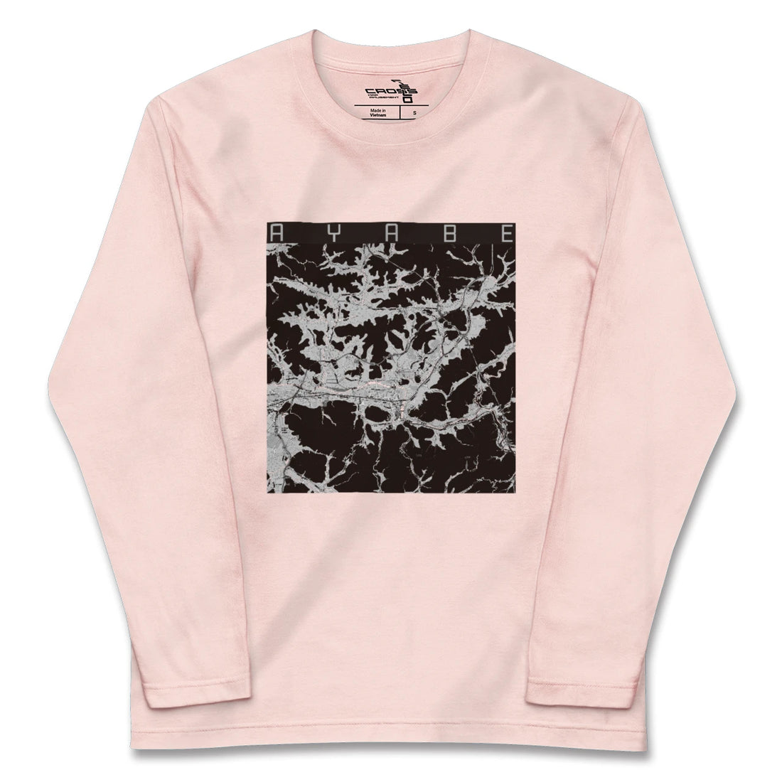 【綾部（京都府）】地図柄ロングスリーブTシャツ