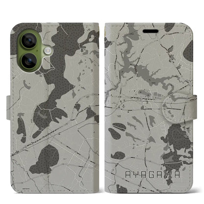 【綾川（香川県）】地図柄iPhoneケース（手帳タイプ）