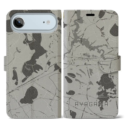 【綾川（香川県）】地図柄iPhoneケース（手帳タイプ）