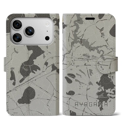 【綾川（香川県）】地図柄iPhoneケース（手帳タイプ）