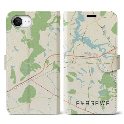 【綾川（香川県）】地図柄iPhoneケース（手帳タイプ）