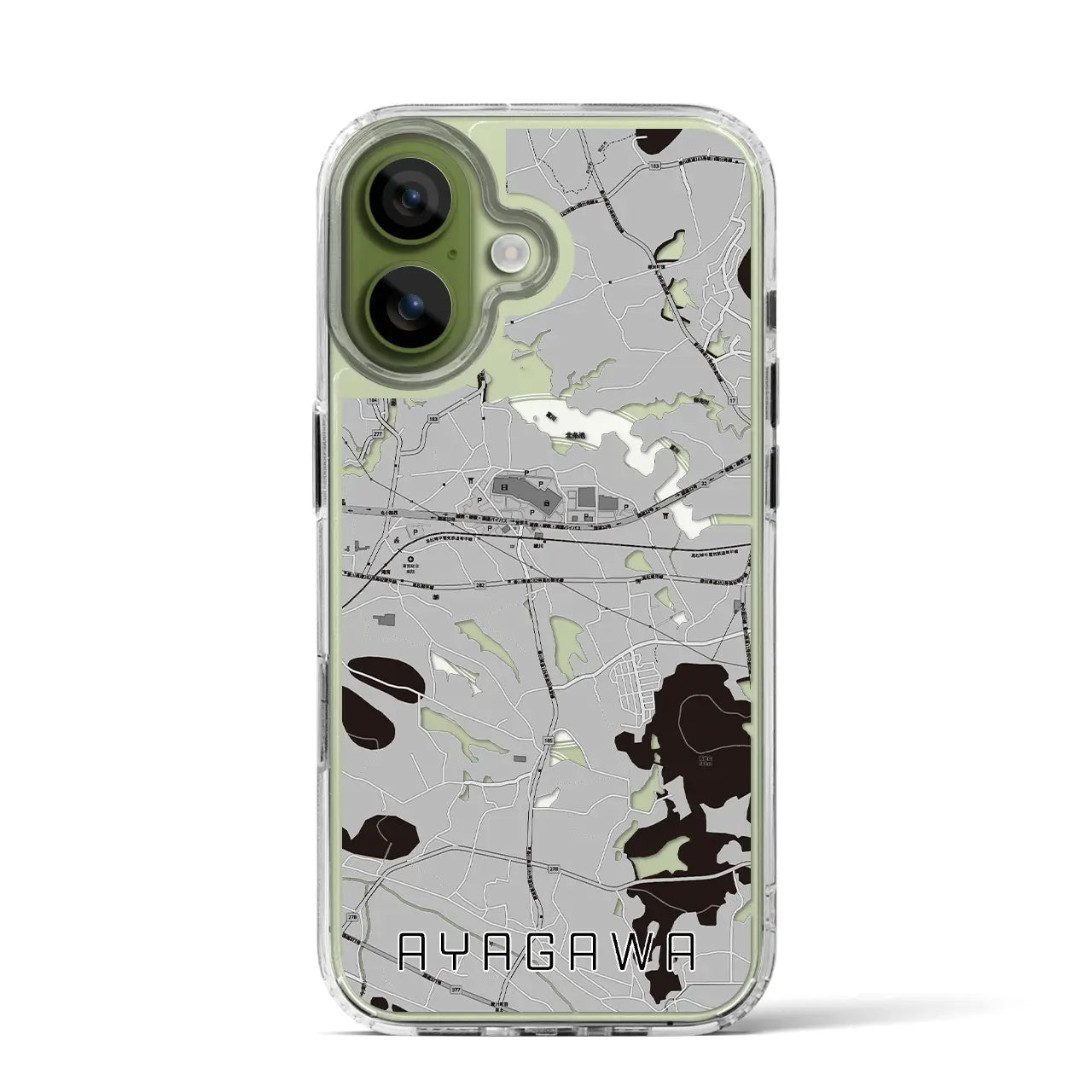 【綾川（香川県）】地図柄iPhoneケース（MagSafeタイプ）