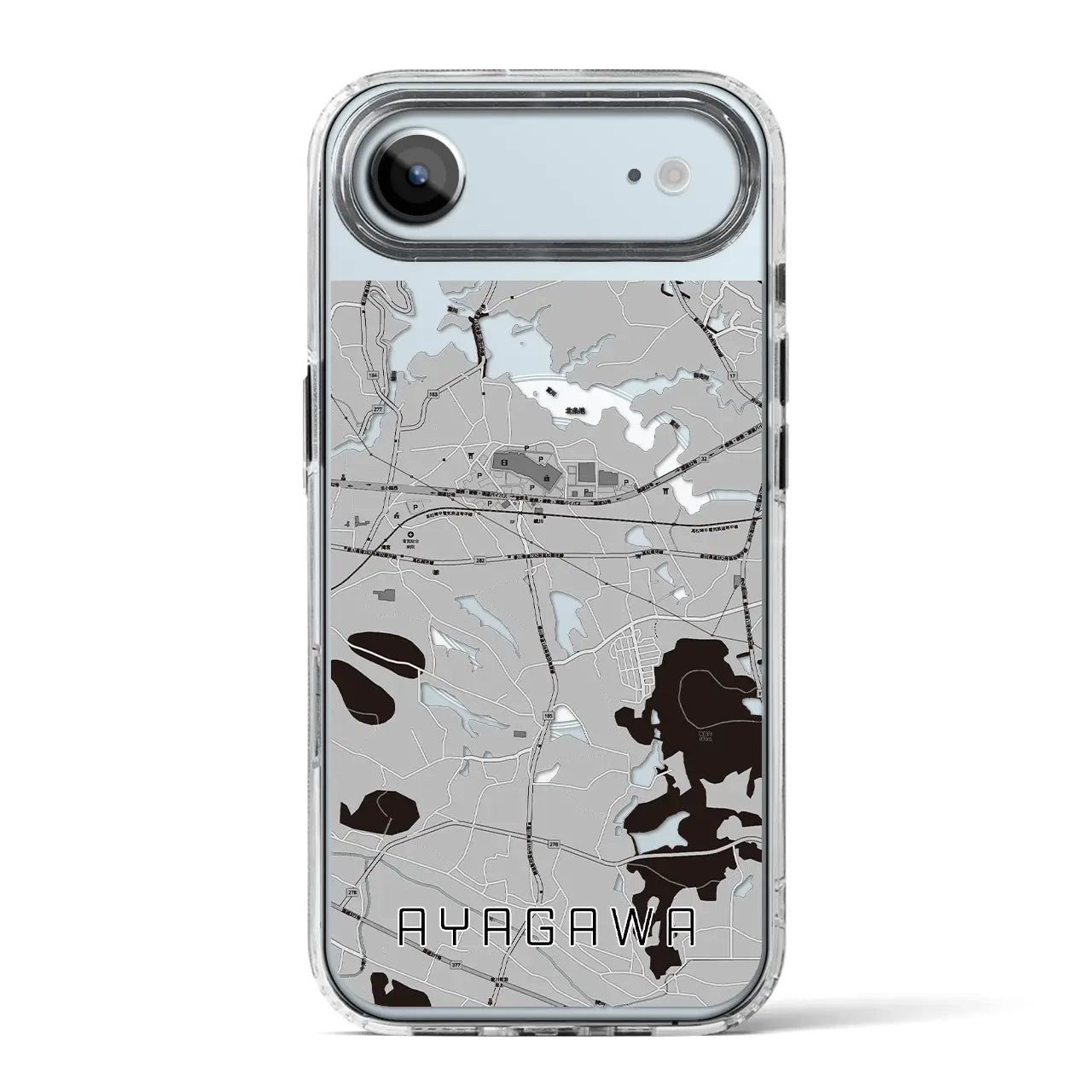 【綾川（香川県）】地図柄iPhoneケース（MagSafeタイプ）