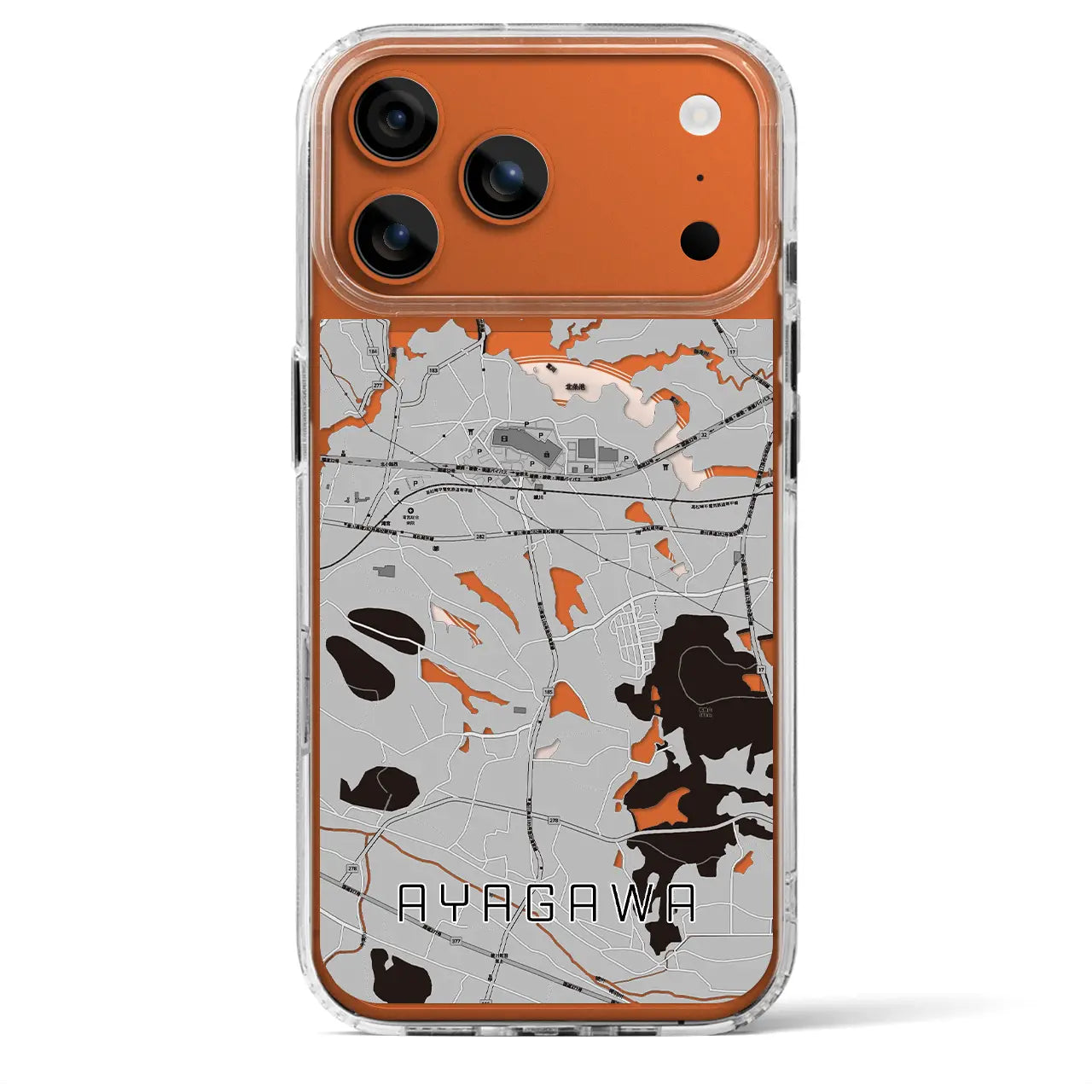 【綾川（香川県）】地図柄iPhoneケース（MagSafeタイプ）