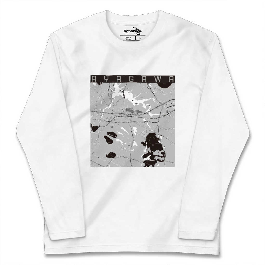 【綾川(香川県)】地図柄ロングスリーブTシャツ