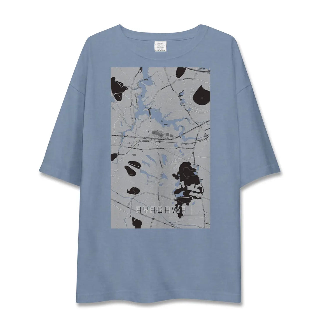 【綾川（香川県）】地図柄ビッグシルエットTシャツ