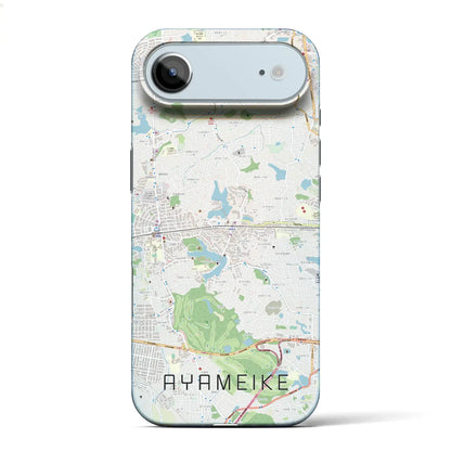 【菖蒲池（奈良県）】地図柄iPhoneケース（バックカバータイプ）