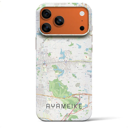 【菖蒲池（奈良県）】地図柄iPhoneケース（バックカバータイプ）