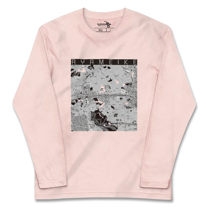 【菖蒲池（奈良県）】地図柄ロングスリーブTシャツ