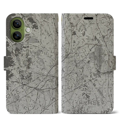 【綾瀬（神奈川県）】地図柄iPhoneケース（手帳タイプ）