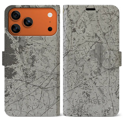 【綾瀬（神奈川県）】地図柄iPhoneケース（手帳タイプ）