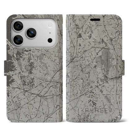 【綾瀬（神奈川県）】地図柄iPhoneケース（手帳タイプ）