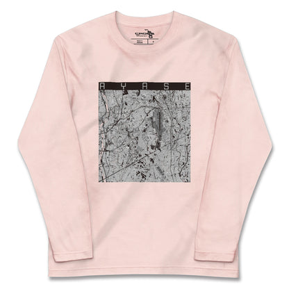 【綾瀬（神奈川県）】地図柄ロングスリーブTシャツ