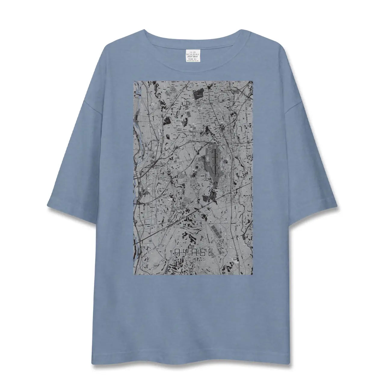【綾瀬（神奈川県）】地図柄ビッグシルエットTシャツ