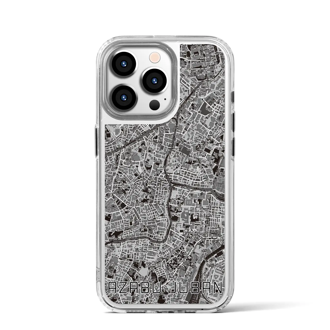 【麻布十番（東京都）】地図柄iPhoneケース（MagSafeタイプ）